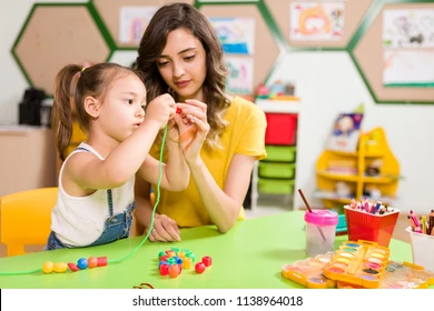Occupational therapy at Play2Learn special school in AP image