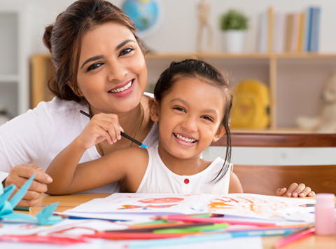 Occupational therapy at Play2Learn special school in AP image